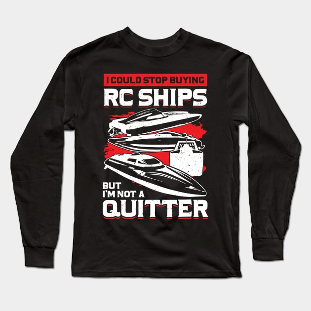 RC Ship Radio Controlled Boat Lover Gift Long Sleeve T-Shirt by Dolde08